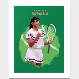 Gabriela Sabatini cartoon Posters and Art